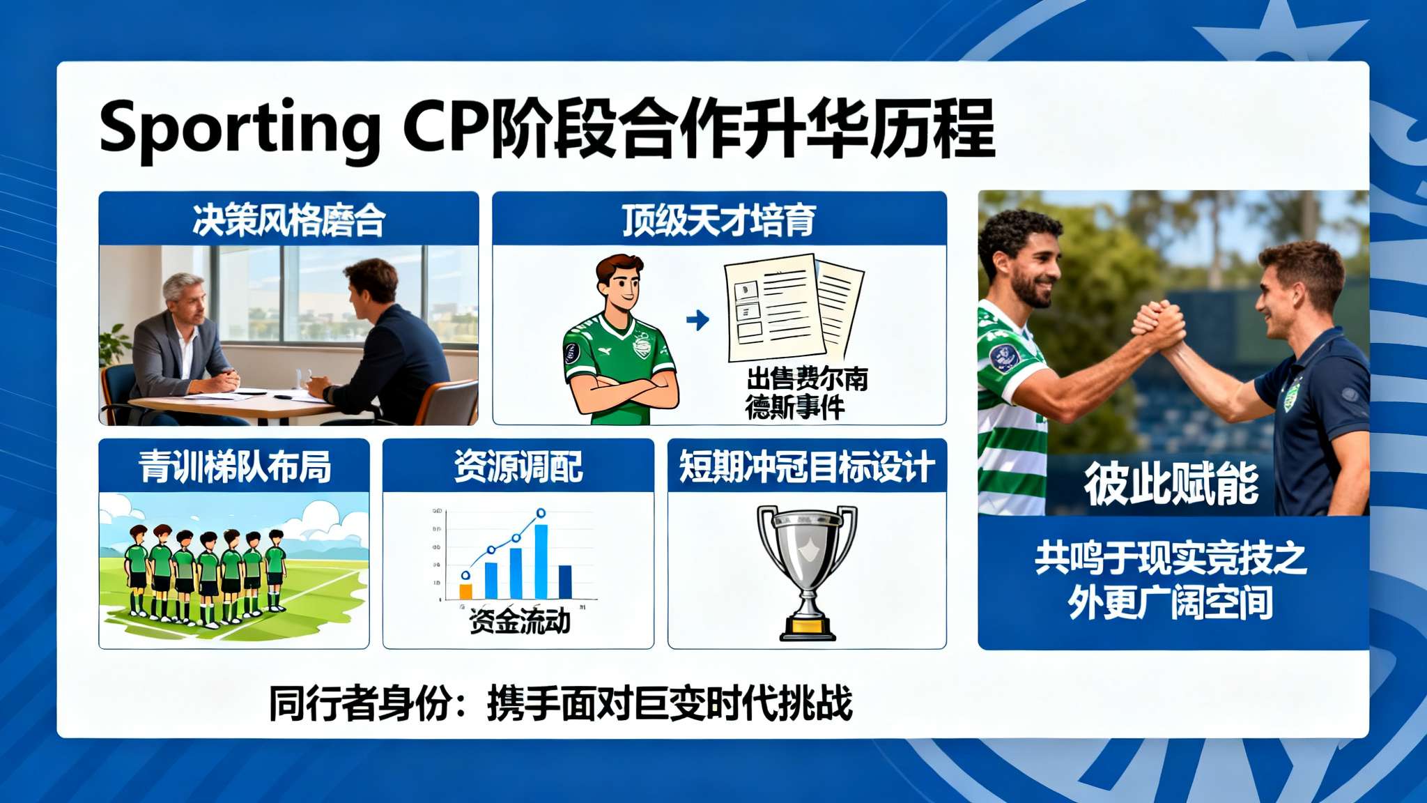 阿莫林与曼城体育总监维亚纳打板式网球,二人曾在葡体共事 必须指出,Sporting CP 阶段对于双方都是一次升华。在那里,两人的决策风